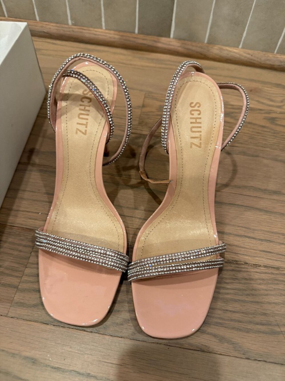 Schutz jeweled heeled sandals